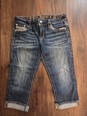 Rock Revival "Rubella" Easy Capri Denim Jeans - Size 30